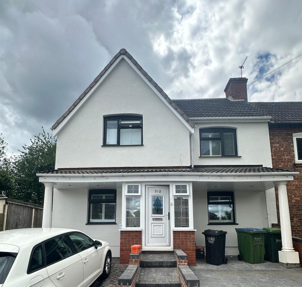 House having External Wall insulaiton done under Free govt grant